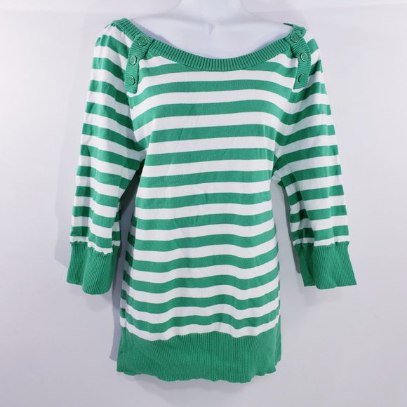 Lane Bryant Womens Sweater 14/16 Green‎ Boat Neck S - Picture 6 of 7